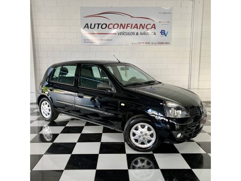 RENAULT - CLIO - 2007/2008 - Preta - R$ 26.900,00